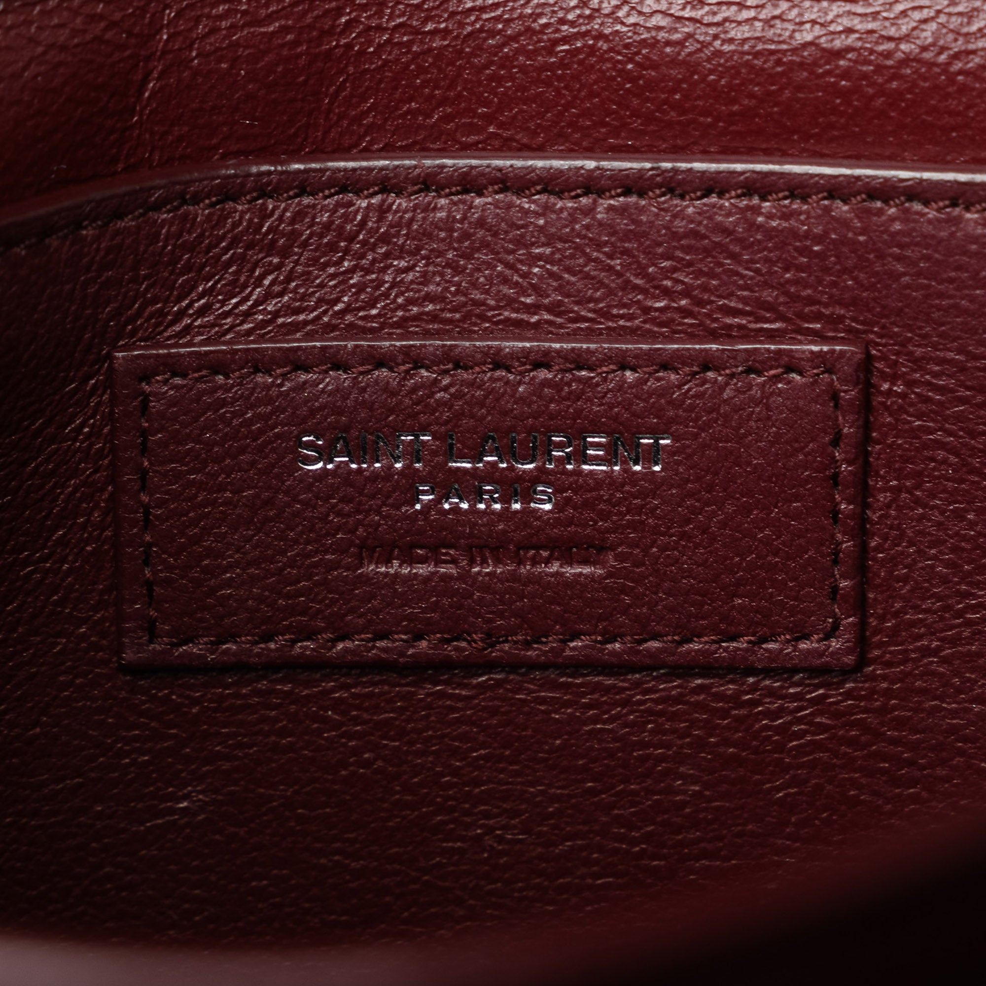 Saint Laurent | Pre-Owned Medium Crocodile Embossed Cassandra Top Handle Bag | Black