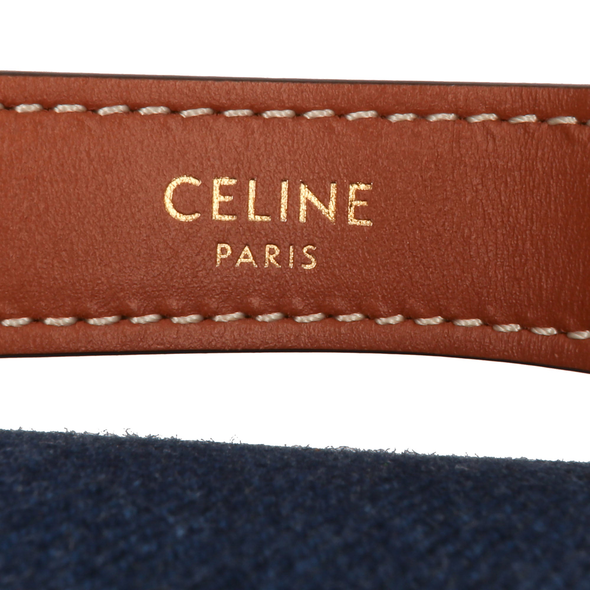 Celine | Pre-Owned Denim Ava Shoulder Bag | Blue