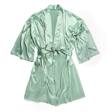 Luxe Satin Robe | Green Tea