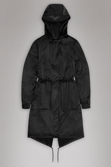 Rains String W Parka Black Grain Jacket