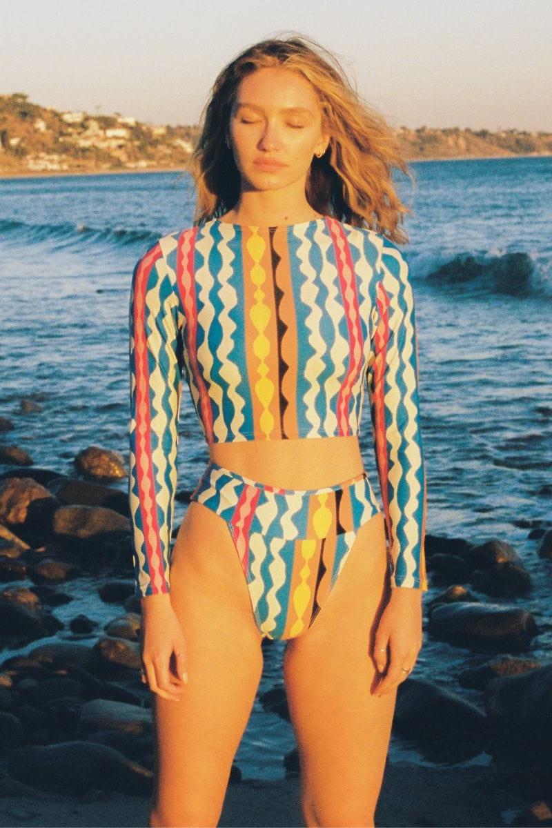 Tamarindo Binded Bikini Bottom | Abstract