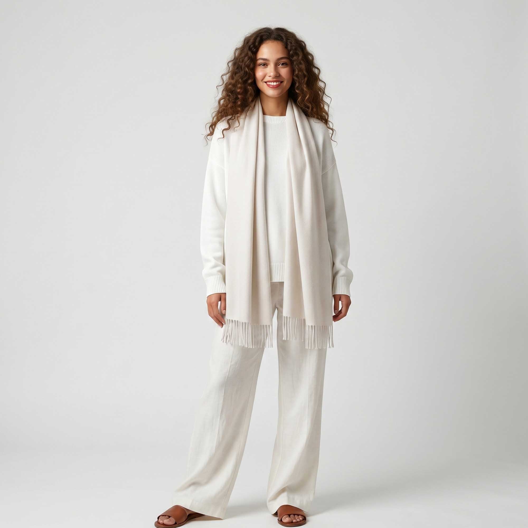 Unisex | Maxi Wrap | Solid White