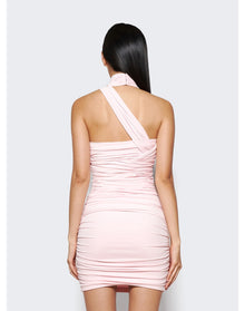 Alexander Wang | Women | Interwoven Mini Halter Dress | Light Pink