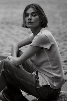 AMO Denim | Amour Rib Tee in Camel