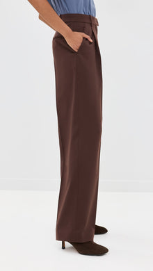 Women | Relaxed Wide Leg Pant | Chocolate