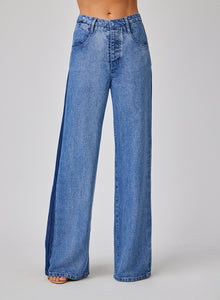Anya Side Tacked Released Jean | Vintage Laguna Wash