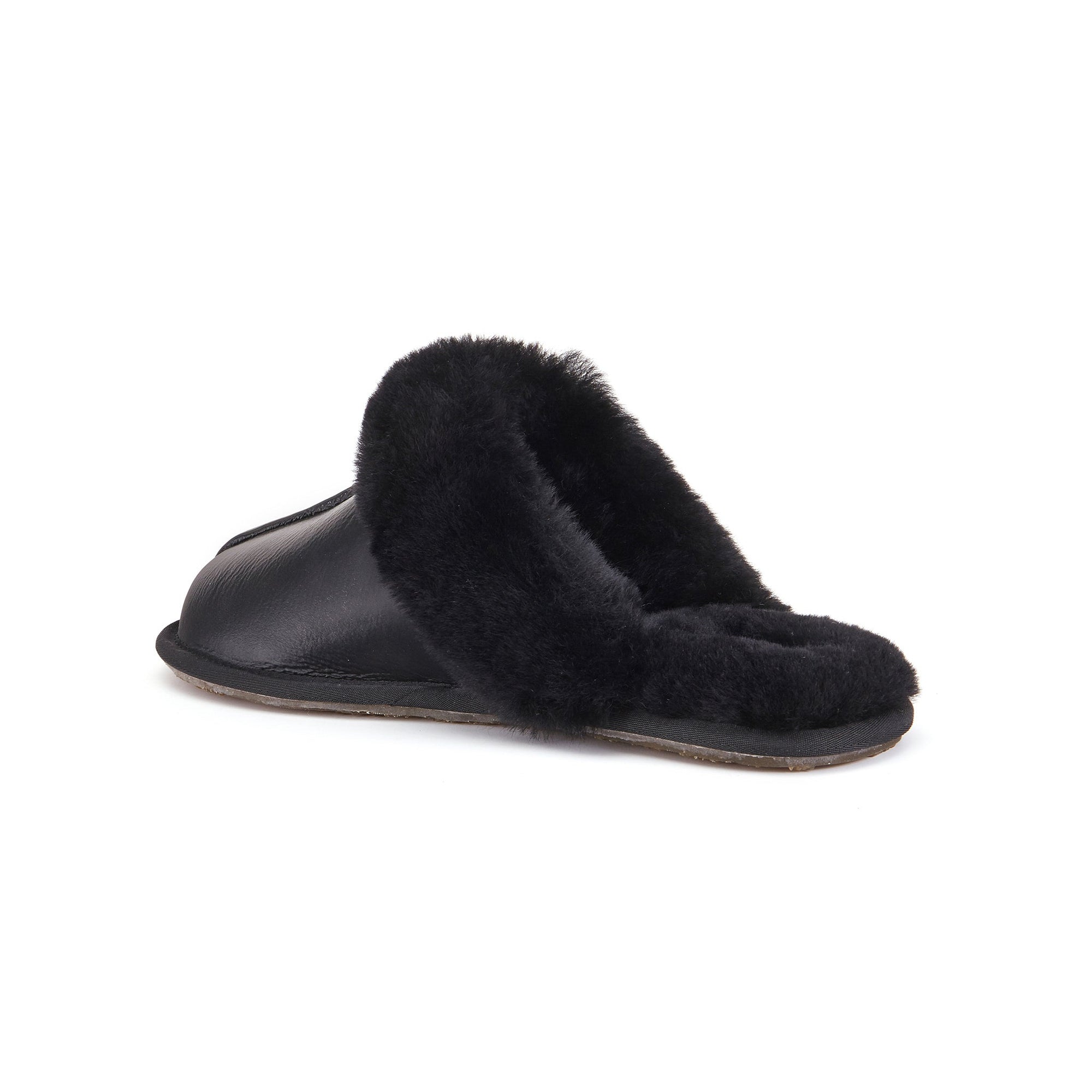 CLOSED MULE SATIN BLACK - Australia Luxe Collective