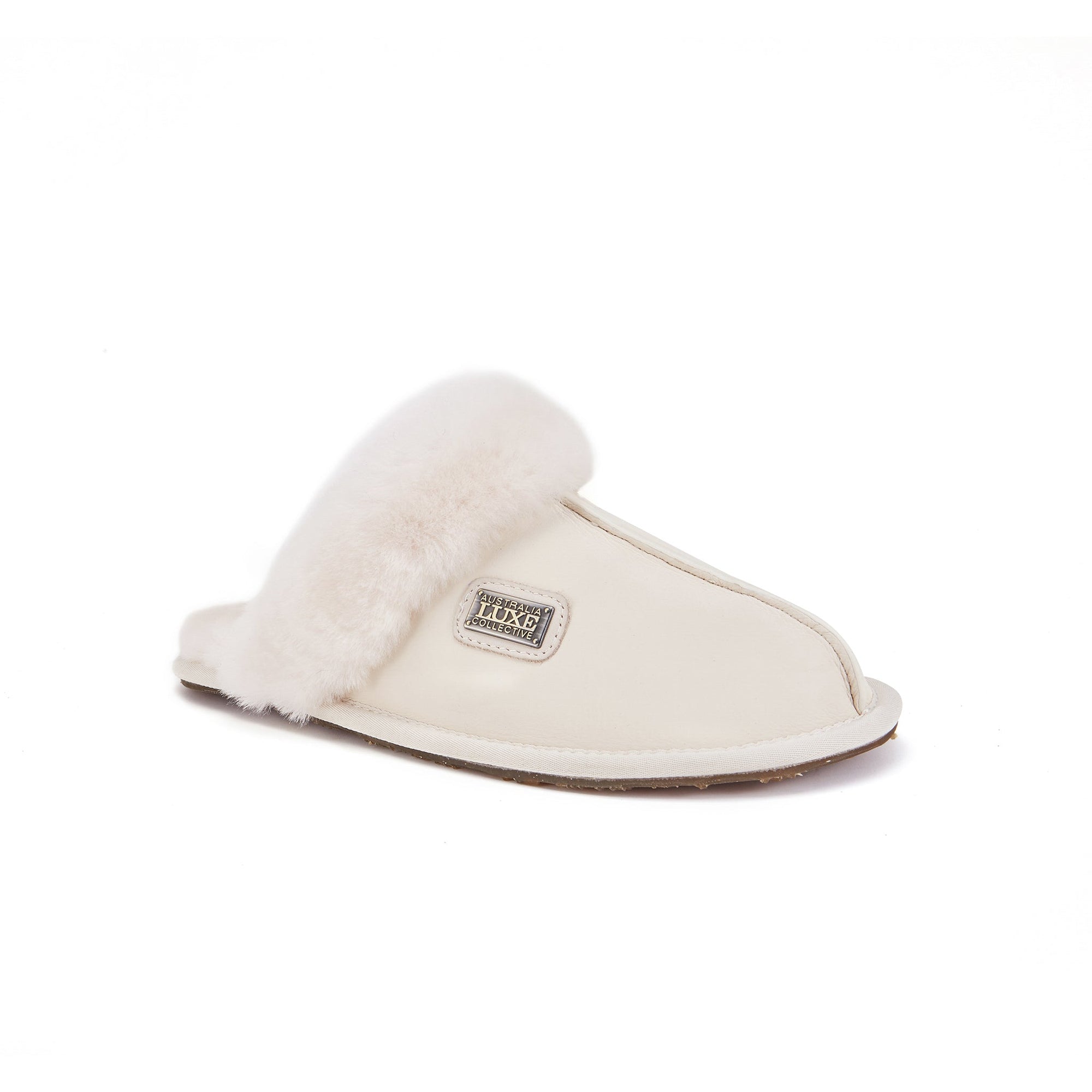 CLOSED MULE SATIN PALE - Australia Luxe Collective