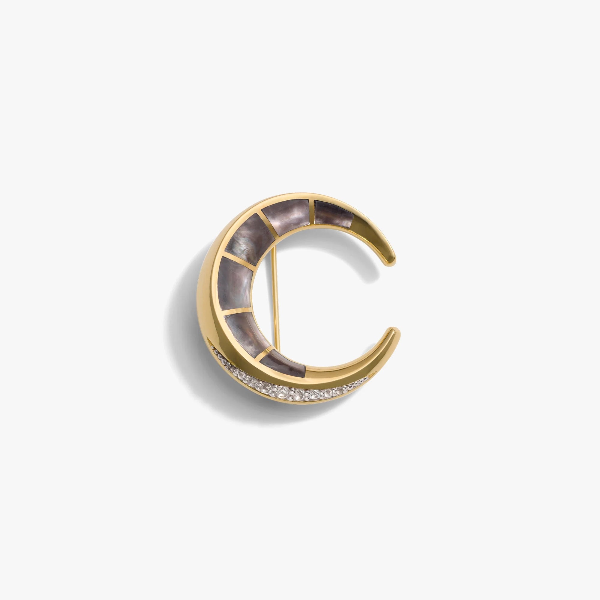 Awe Inspired  Accessories Crescent Moon Brooch