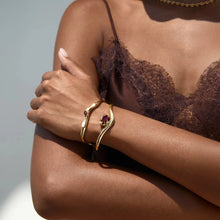 Awe Inspired  Bracelets Molten Statement Gemstone Cuff Bracelet
