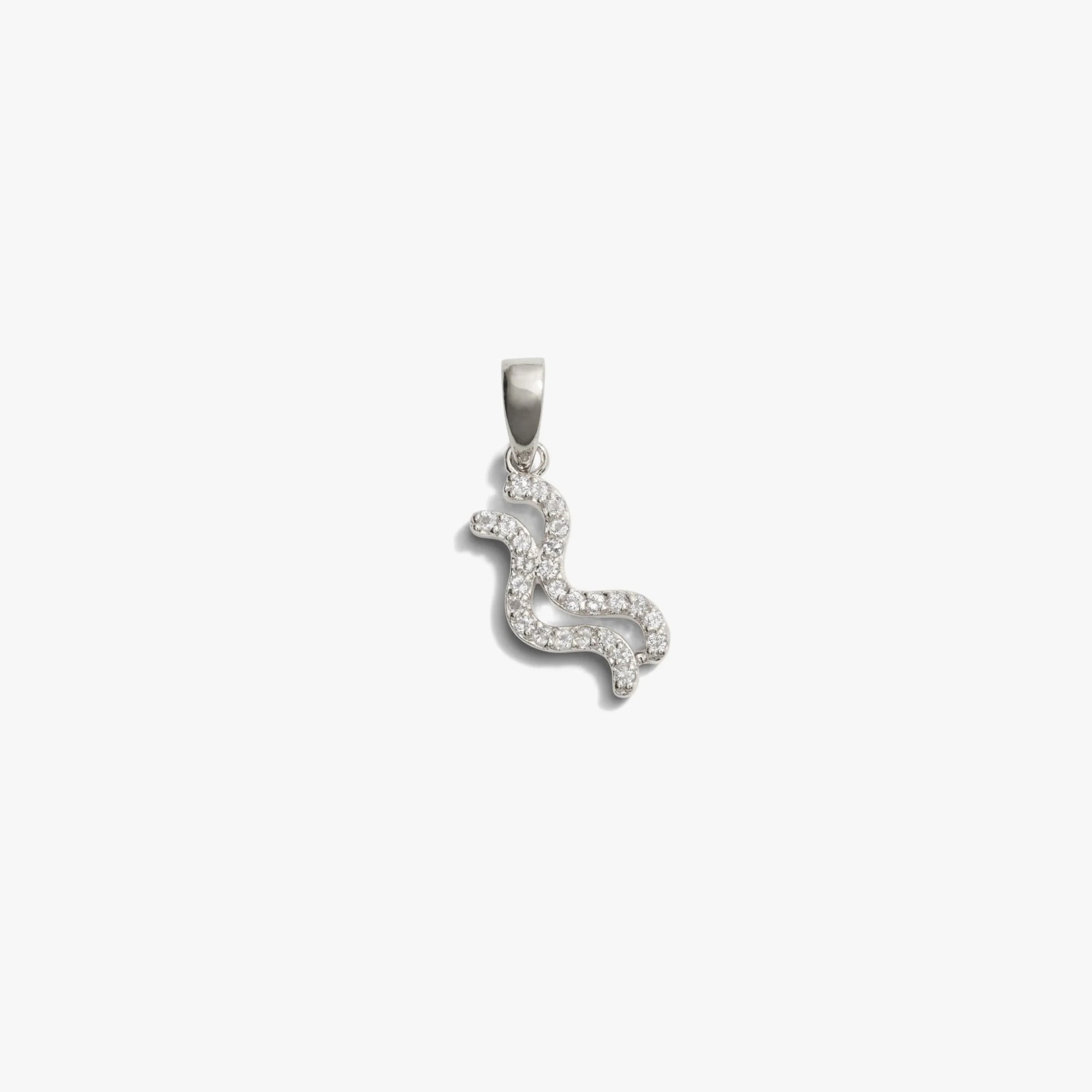 Awe Inspired Pendants Sterling Silver / Aquarius / Mini Zodiac Gemstone Amulet