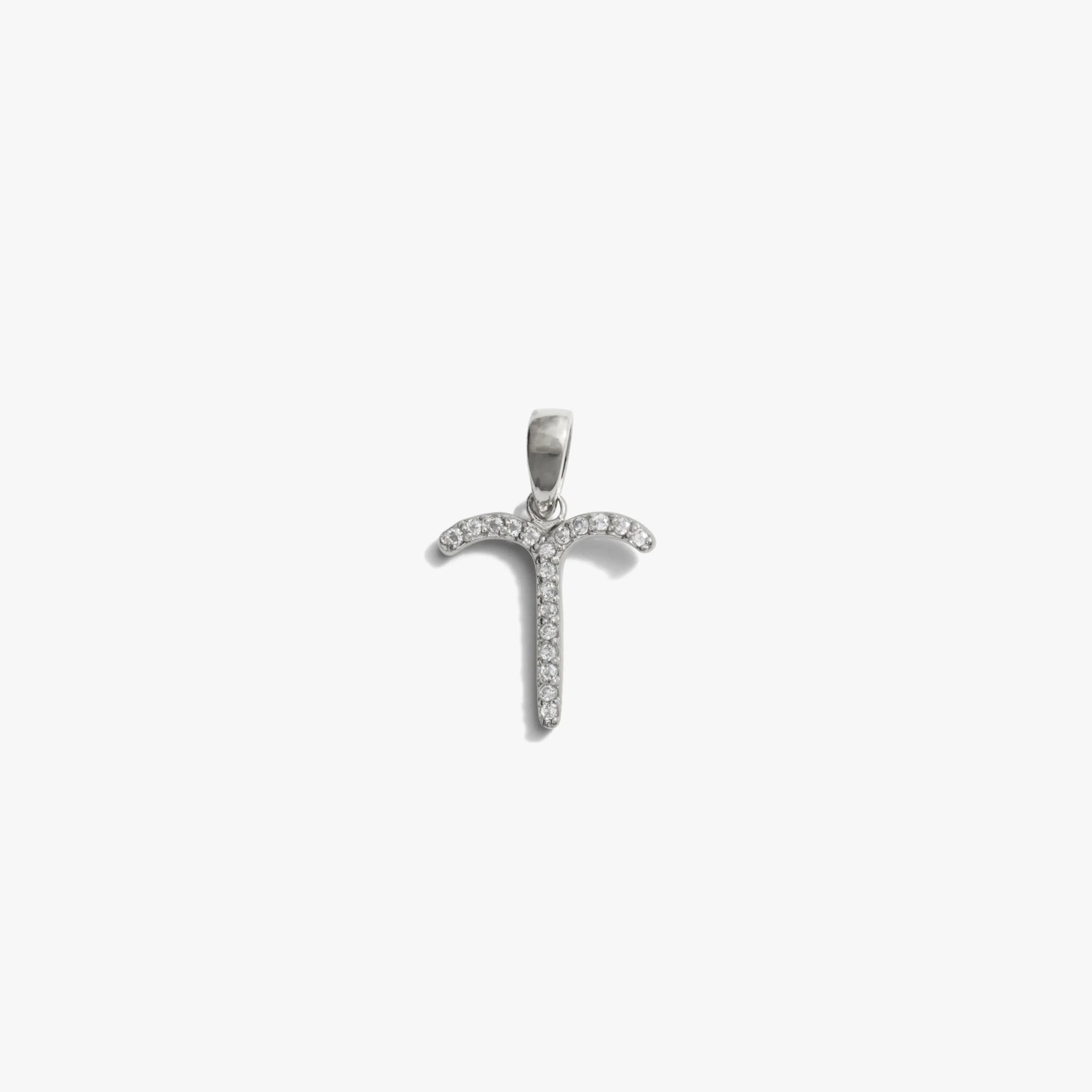 Awe Inspired Pendants Sterling Silver / Aries / Mini Zodiac Gemstone Amulet