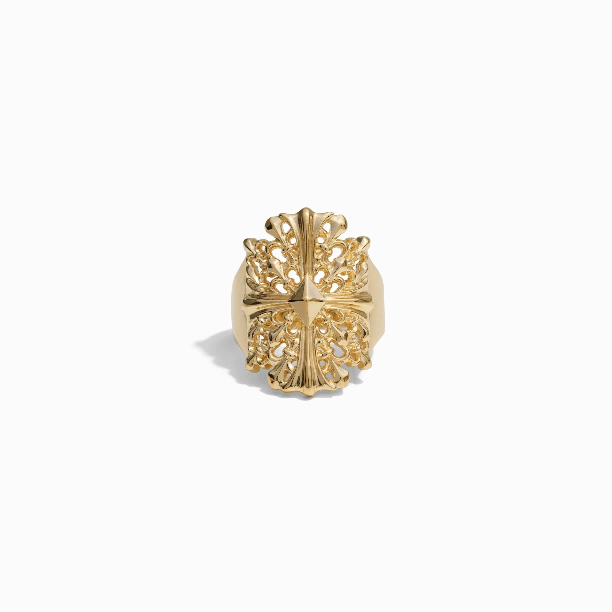 Awe Inspired  Rings Cross Shield Ring