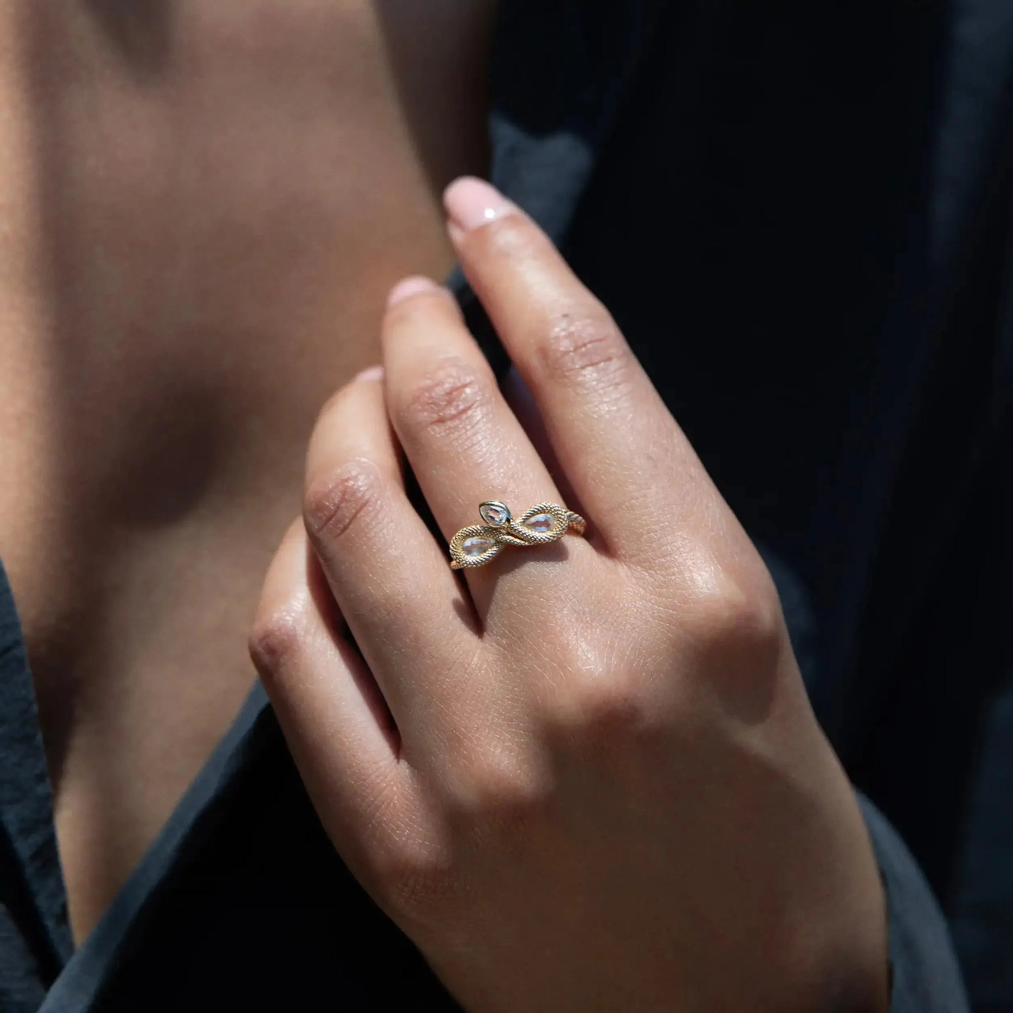 Awe Inspired  Rings Infinity Snake Ring