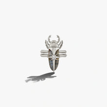 Awe Inspired Rings Sterling Silver / 5 Labradorite Beetle Ring