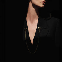 Awe Inspired  Accessories Double Crescent Moon Brooch