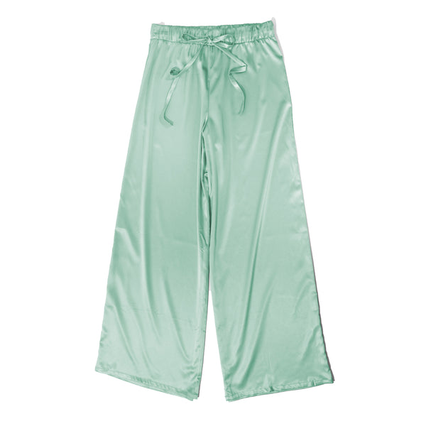 Satin Sleep Pant | Green Tea