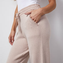 Soft Knit Textured Cuffed Jogger | Women | Taupe