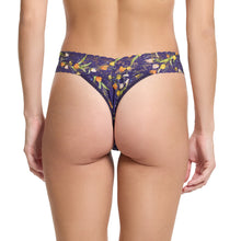 Signature Lace Original Rise Thong | Central Park (Navy)