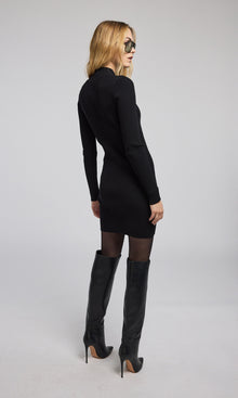 Yara Rib Dress | Black