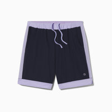 Breathable Mesh Lounge Shorts with Modal Lining | Navy/Lavender