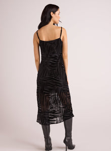 Bias Layered Slip Dress | Black