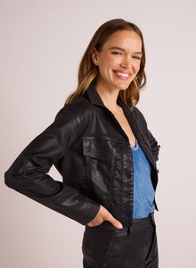 Billie Cropped Jacket | Black