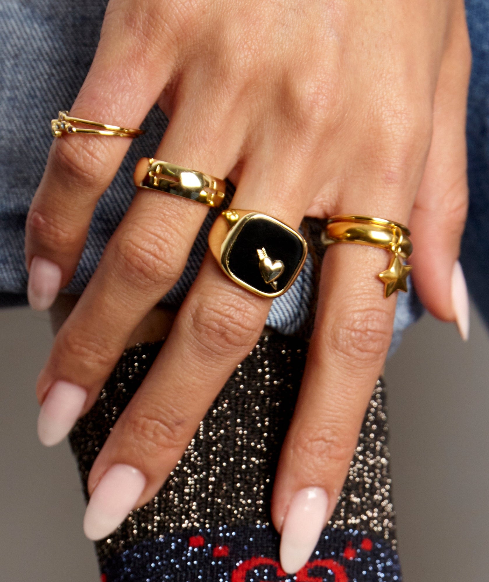 Briseur De Coeur Signet Ring | Gold Vermeil