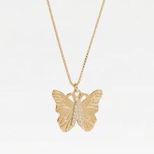 The Butterfly Initial Pendant Necklace | Gold Vermeil
