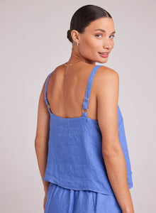 Button Front Cami | Bahia Blue