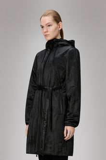 RAINS Lohja Long Insulated Curve Jacket Coal Jacket