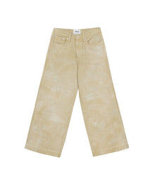 Womens | Ramos Wide Leg High Rise Jeans | Faded Lime