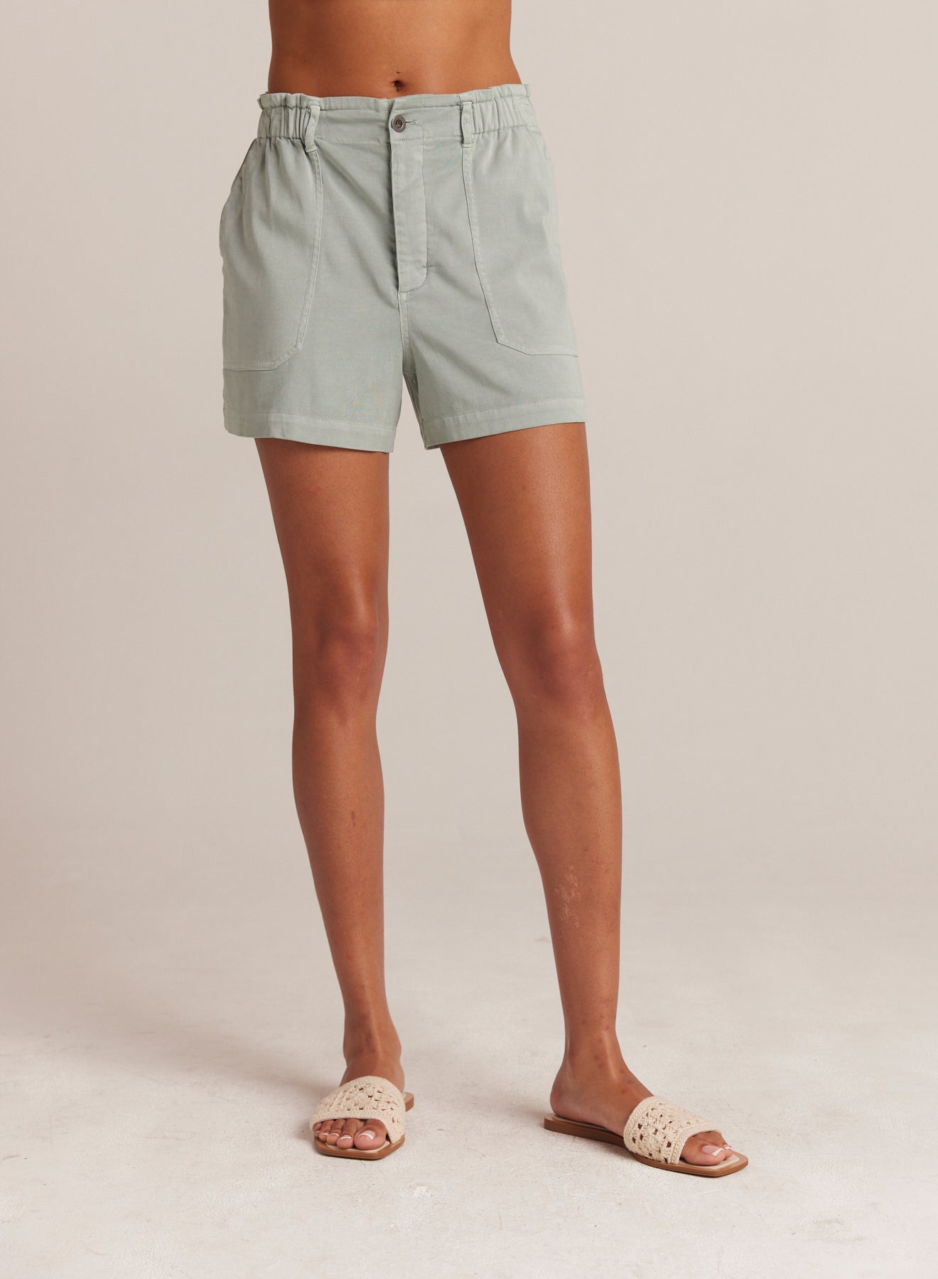 Callie | Ruffle Short | Oasis Green