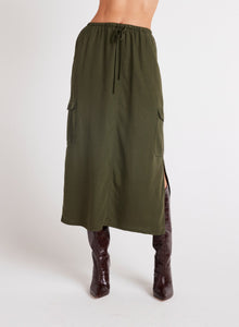 Cargo Midi Skirt | Italian Herb