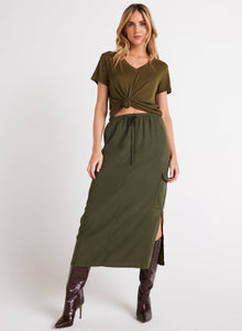 Cargo Midi Skirt | Italian Herb