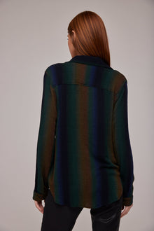 Classic Button Down | Midnight Ombre Stripes