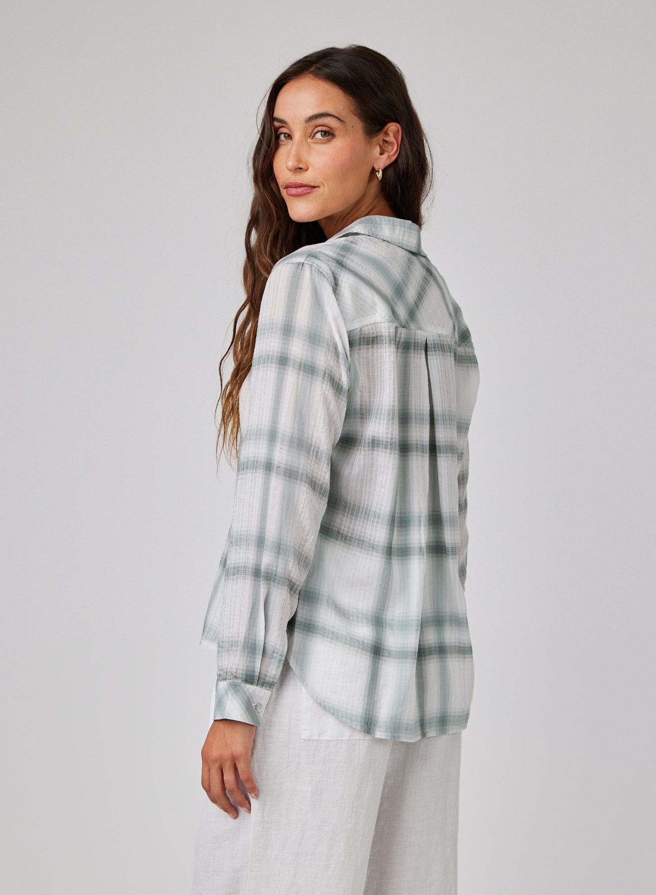 Clean Shirt | Sage Shadow Plaid