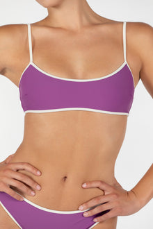 Bruna Bottom | Royal | Ecru