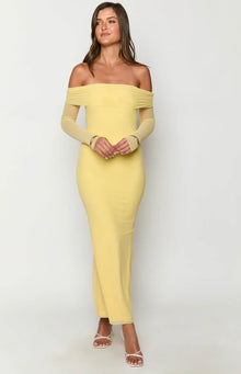 Coraline Long Sleeve Maxi Dress | Yellow