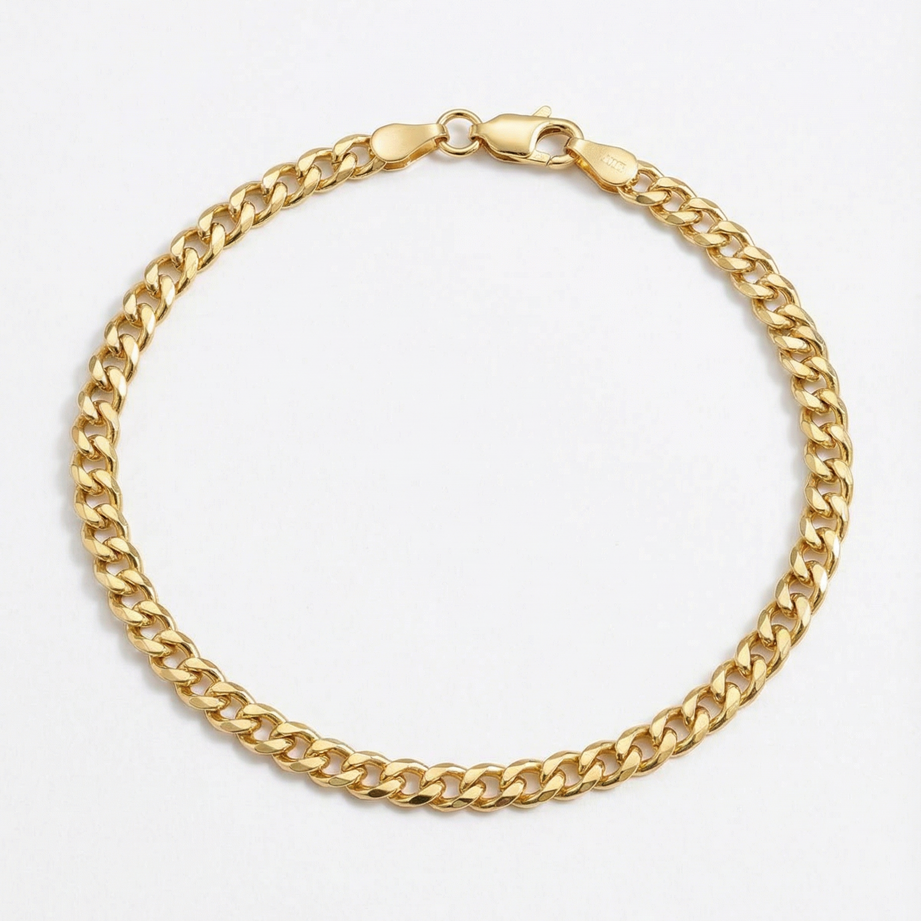 The Curb Anklet |  18Kt Gold Filled