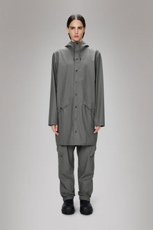 RAINS Long Jacket Grey Jacket