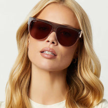 Womens | Georgie Sunglasses | Black Smoke | Vintage Rose Crystal Ombre/Mauve/Silver Flash Lenses
