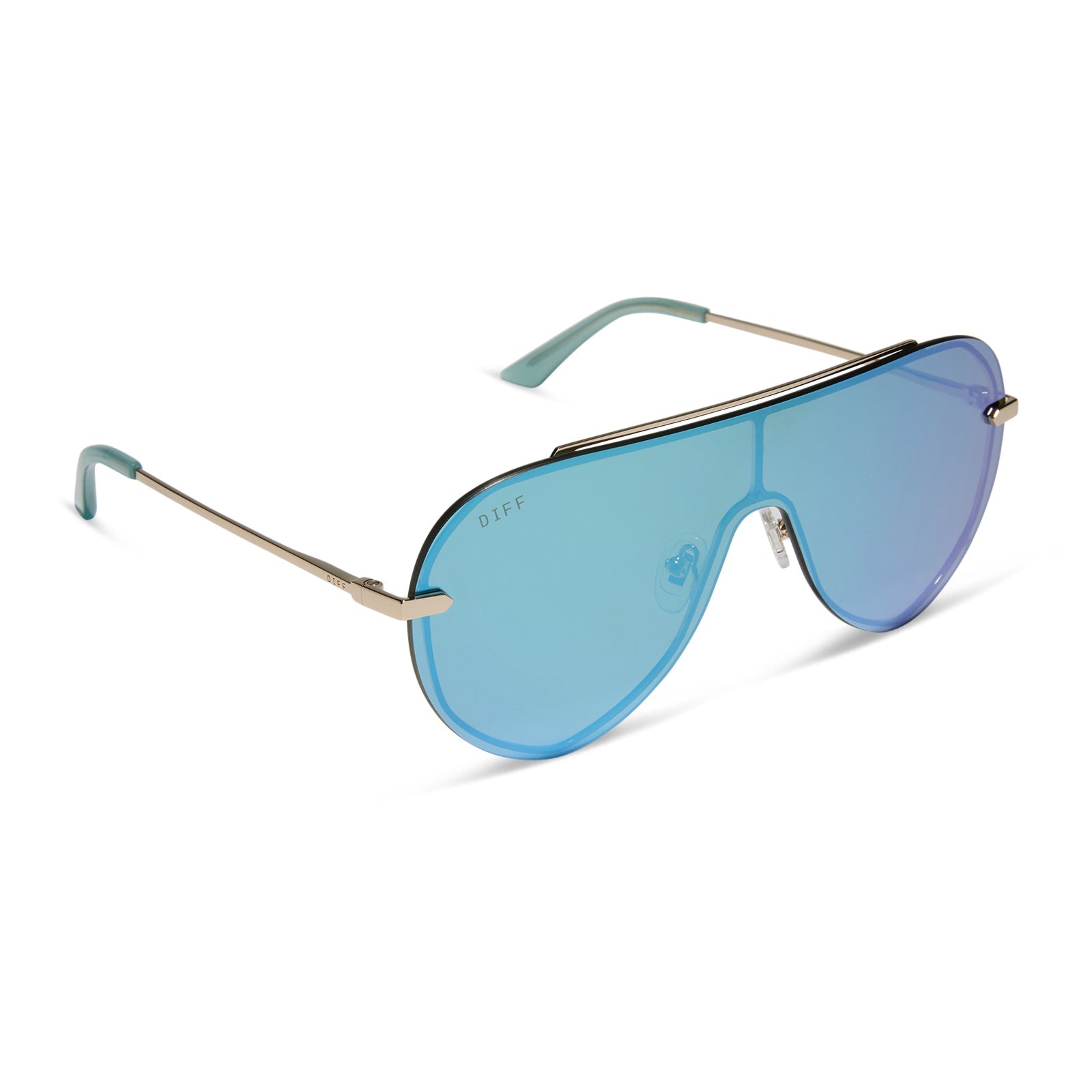 Womens | Imani Sunglasses | Gold | Aquatic Awe Lenses