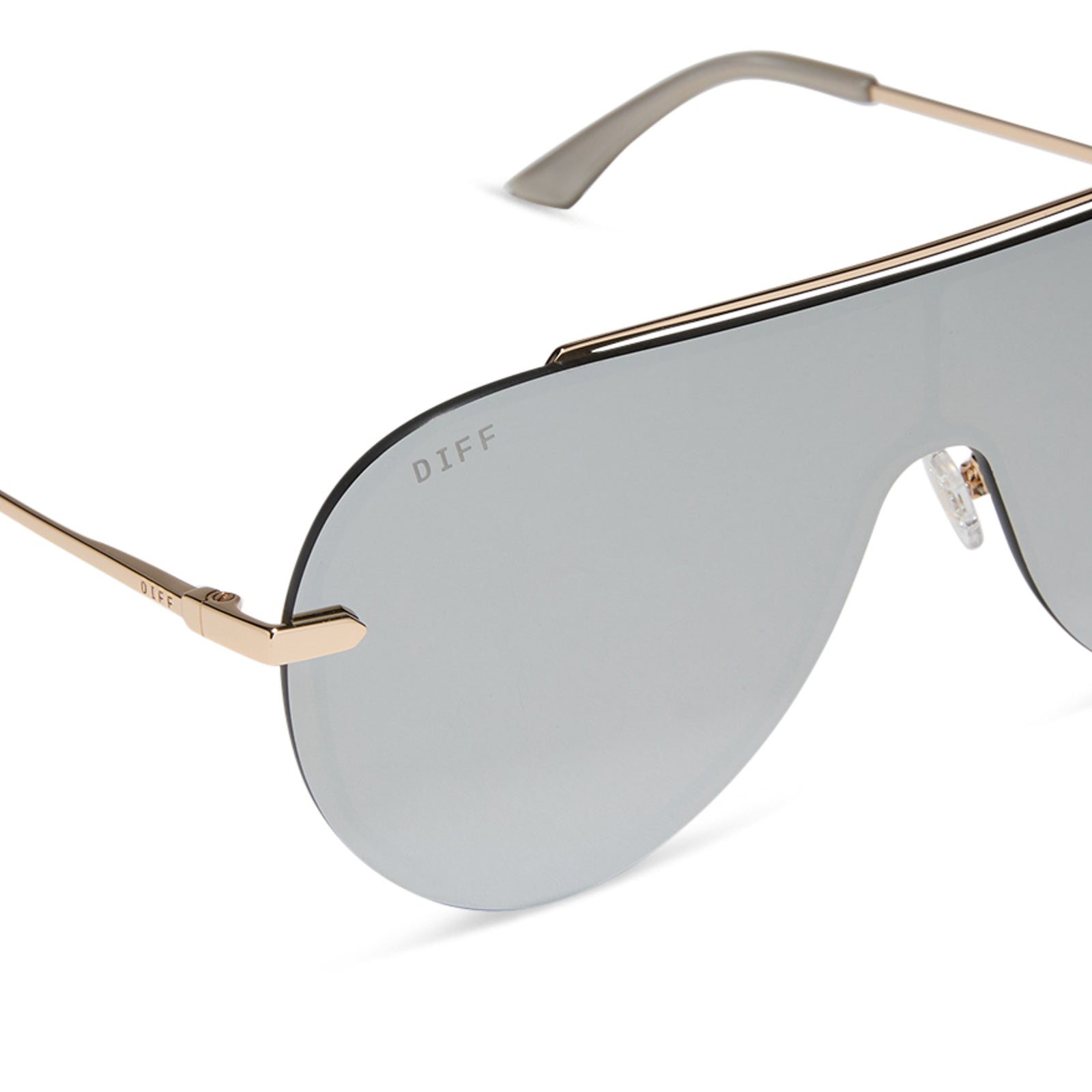 Womens | Imani Sunglasses | Gold | Silver Lenses