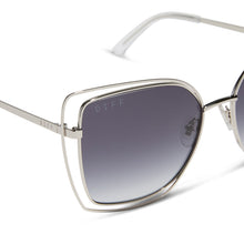 Womens | Jacqueline Sunglasses | Silver | Grey Gradient Lenses