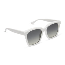 Womens | Meredith Sunglasses | White Cloud | Grey Gradient Polarized Lenses