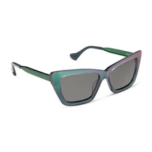 Womens | Elphaba Emerald Sunglasses | Enchanting Emerald To Black | Shadowy Grey Lenses