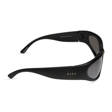Unisex | Side Out Sunglasses | Matte Black | Grey W/ Silver Flash Polarized Lenses