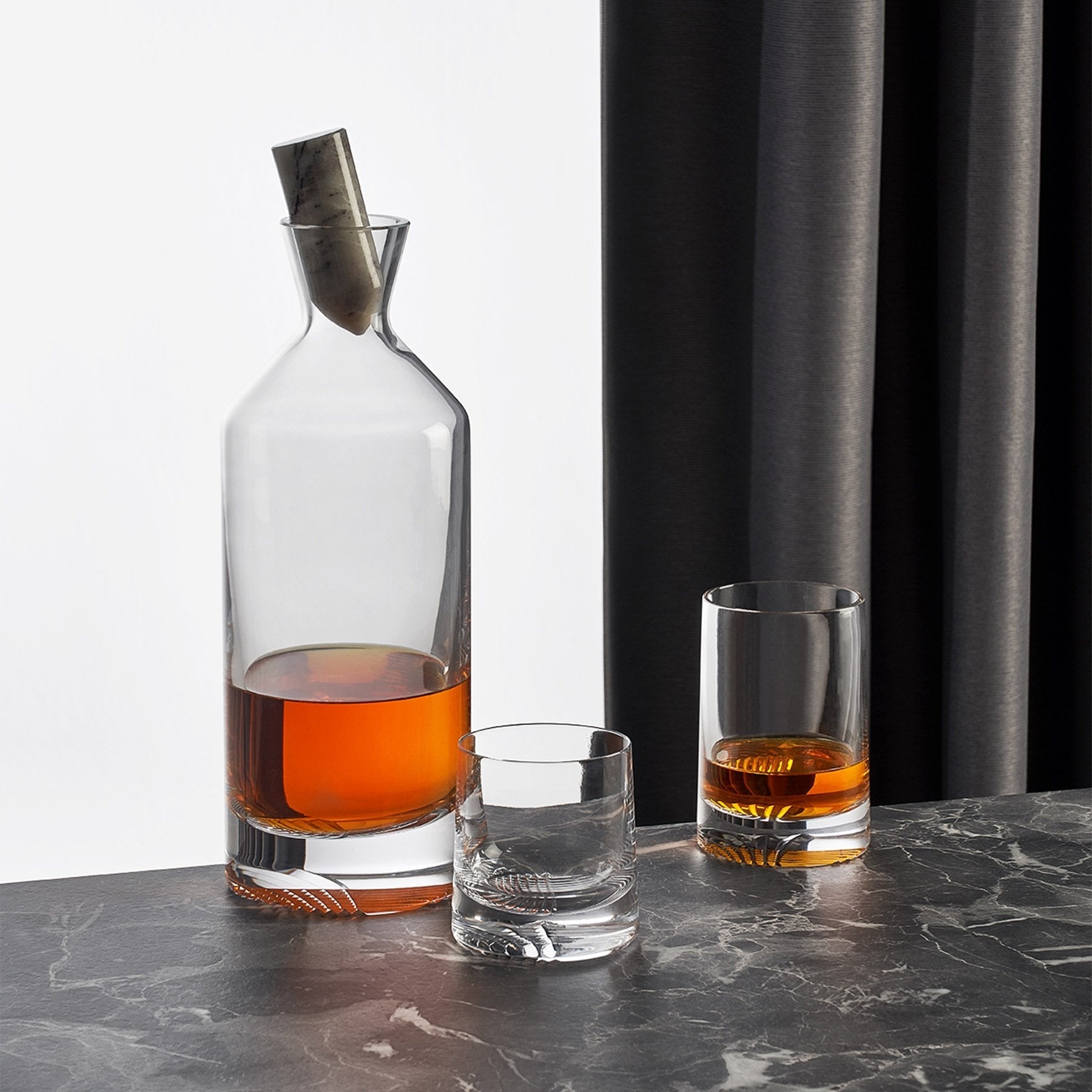 Alba Whisky Dof Glasses | Clear Crystal | Set of 2