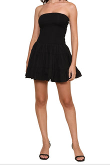 Gab & Kate | Ashtin Drop Waist Mini Dress | Black